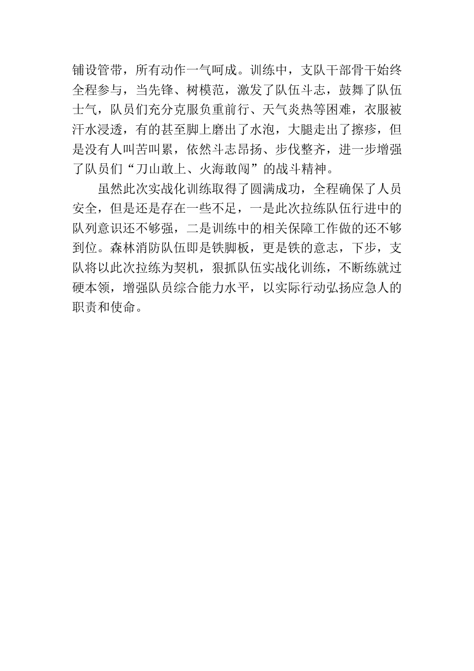 支队六月份实战化训练总结.docx_第2页