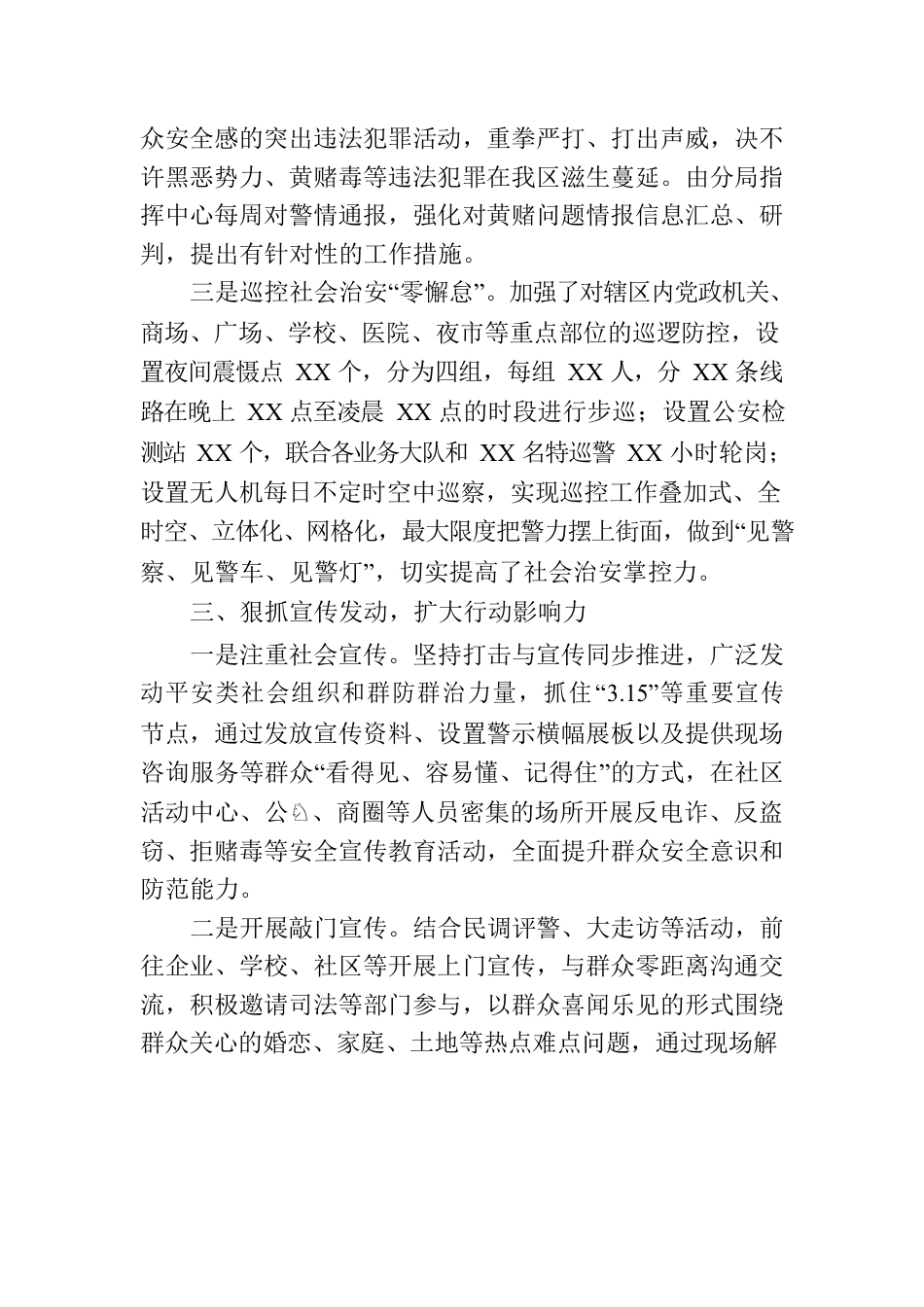 “春雷行动”护航经济发展社会稳定工作报告.docx_第3页