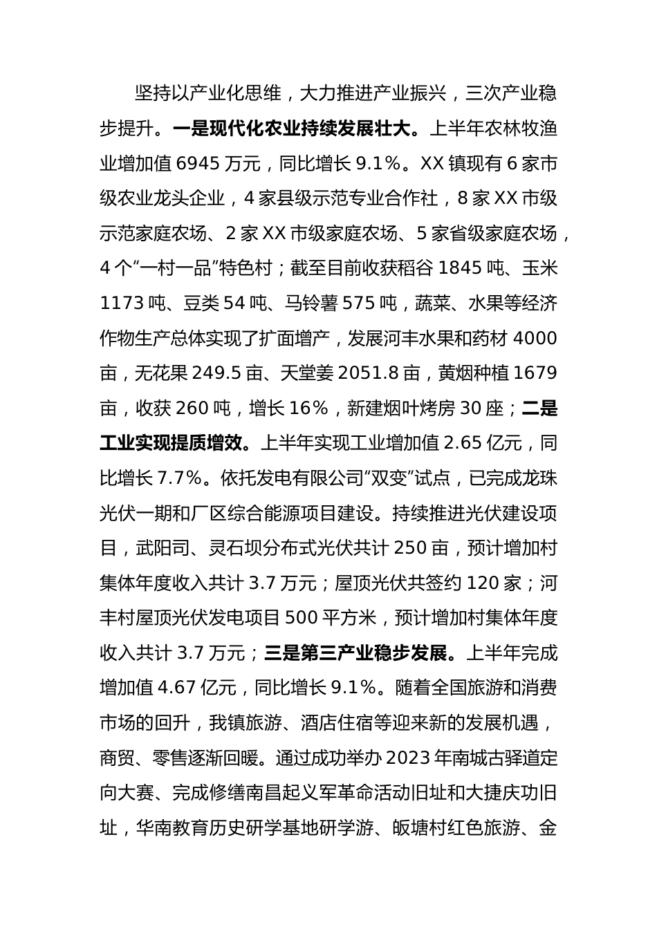 镇发展镇村经济工作专题报告.docx_第2页