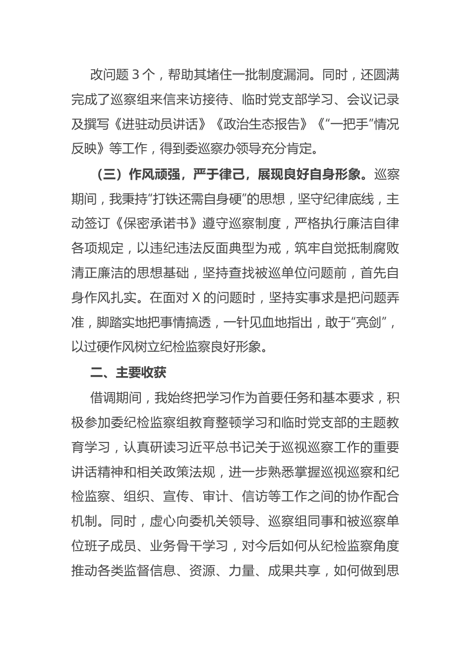 借调参加巡察工作总结.docx_第2页