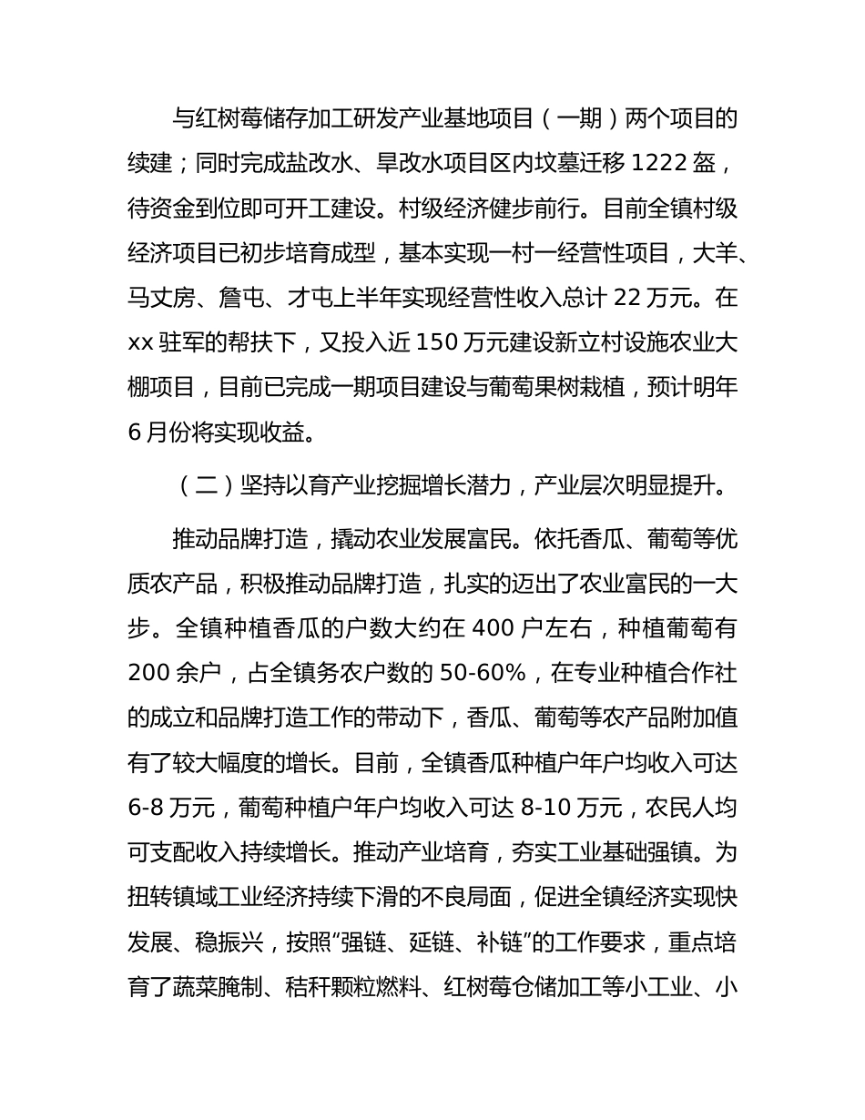 乡镇2023年上半年工作总结.docx_第3页