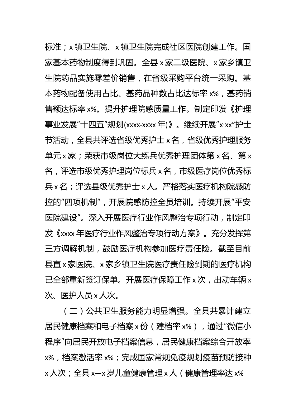 （3篇）2023年以来卫健委工作总结材料.docx_第3页