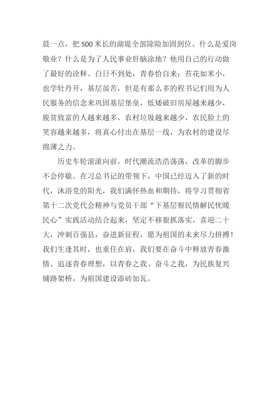 喜迎二十大宣讲稿：沐浴党的光辉 感悟乡村变化.docx_第3页