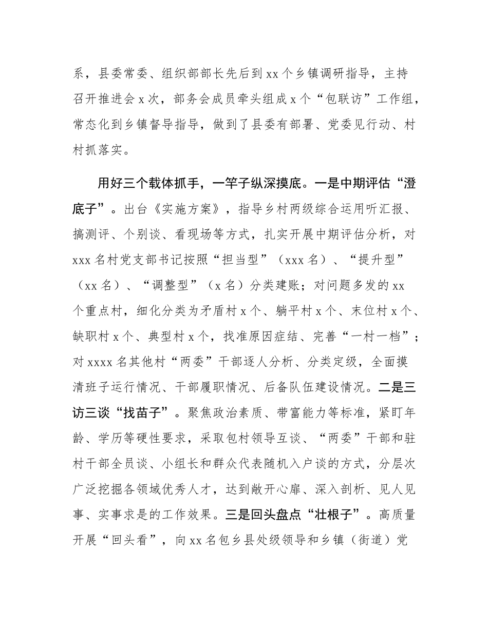 在2024年全市村党支部书记后备力量培育储备工作专题推进会上的汇报发言.docx_第2页