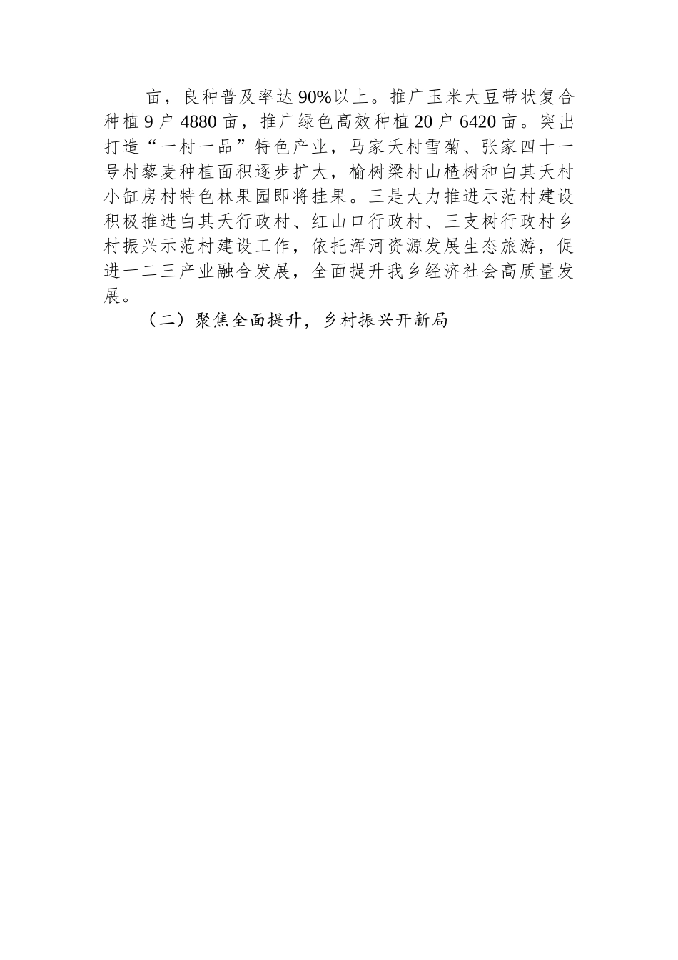 乡2023年上半年工作总结及下半年工作计划（20230707）.docx_第2页