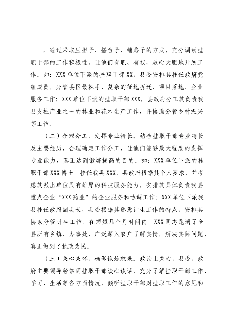 中青年干部下派挂职锻炼工作总结.doc_第2页