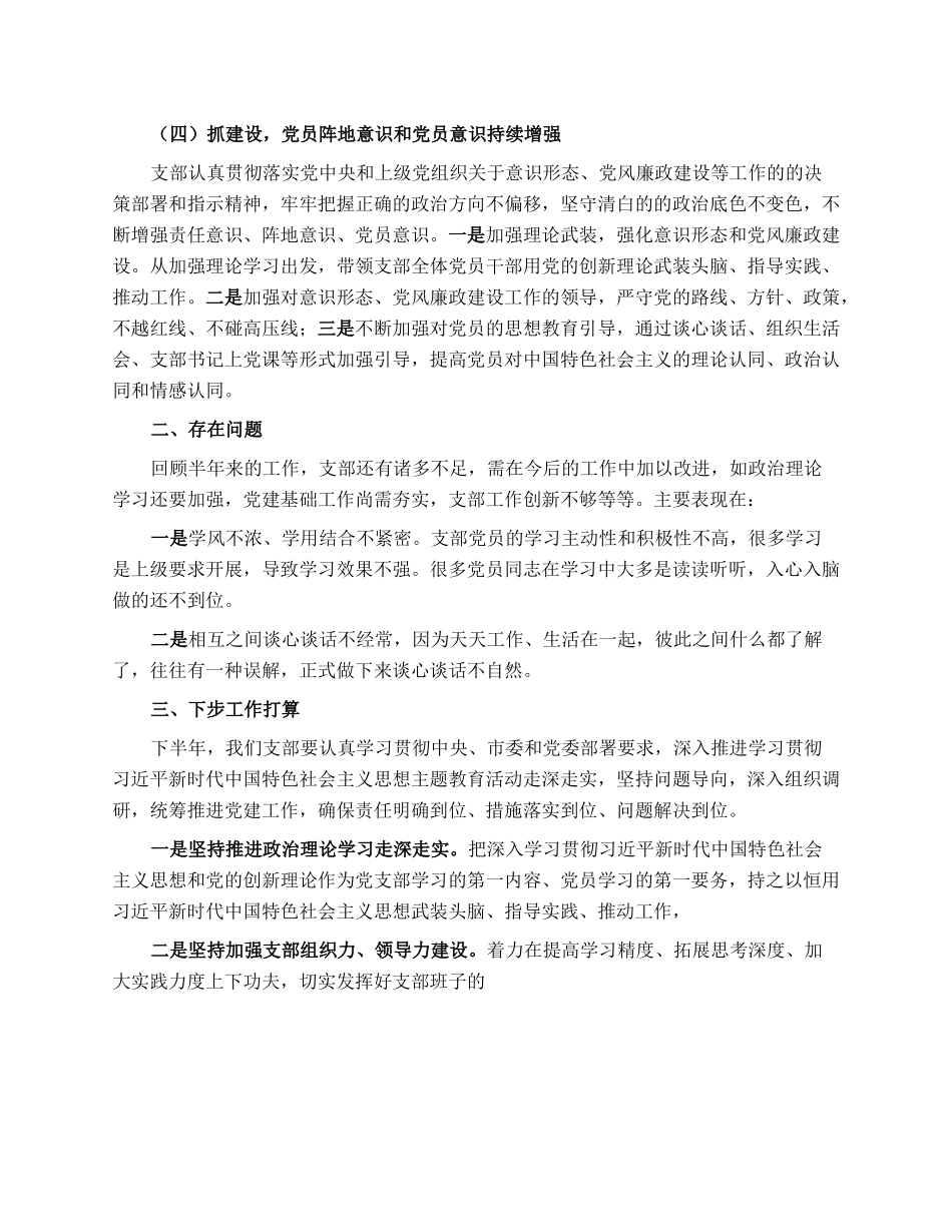 党支部2023年上半年党建工作总结报告.docx_第2页