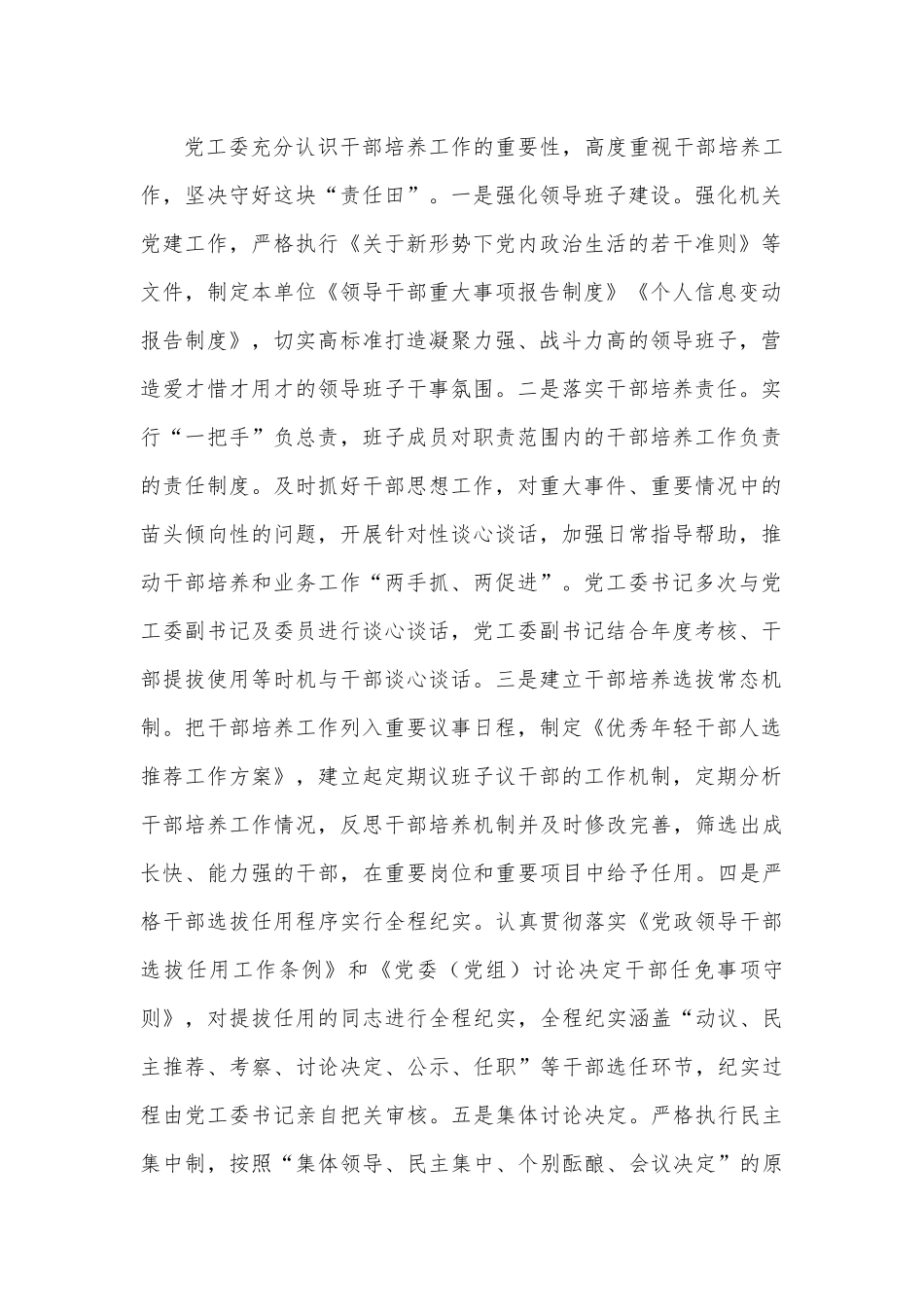 党工委关于选人用人专项工作的报告（巡察专项）.docx_第2页