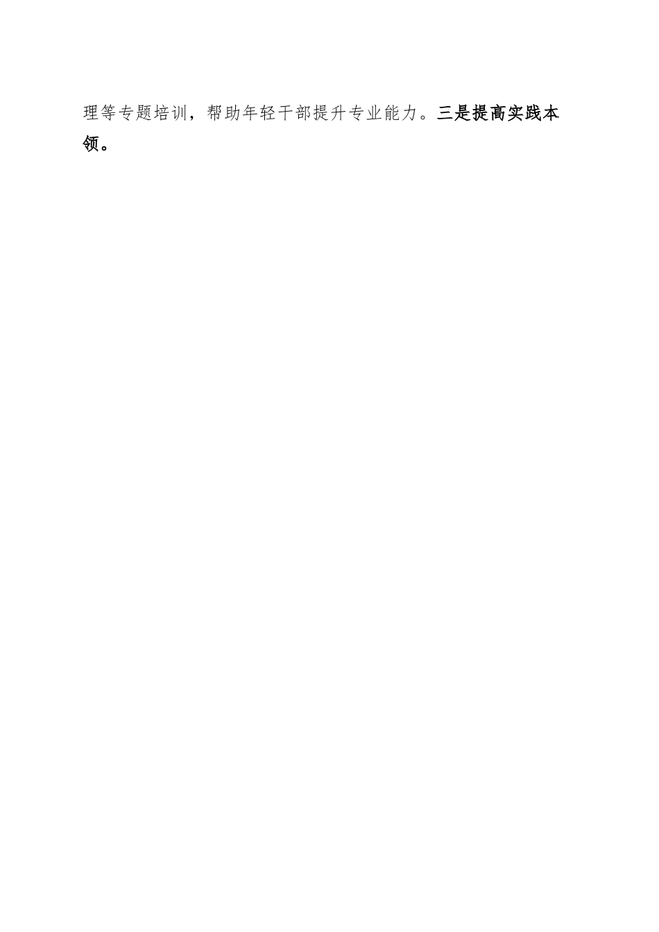 X县实施新时代年轻干部成长工程工作汇报青年总结报告.docx_第3页