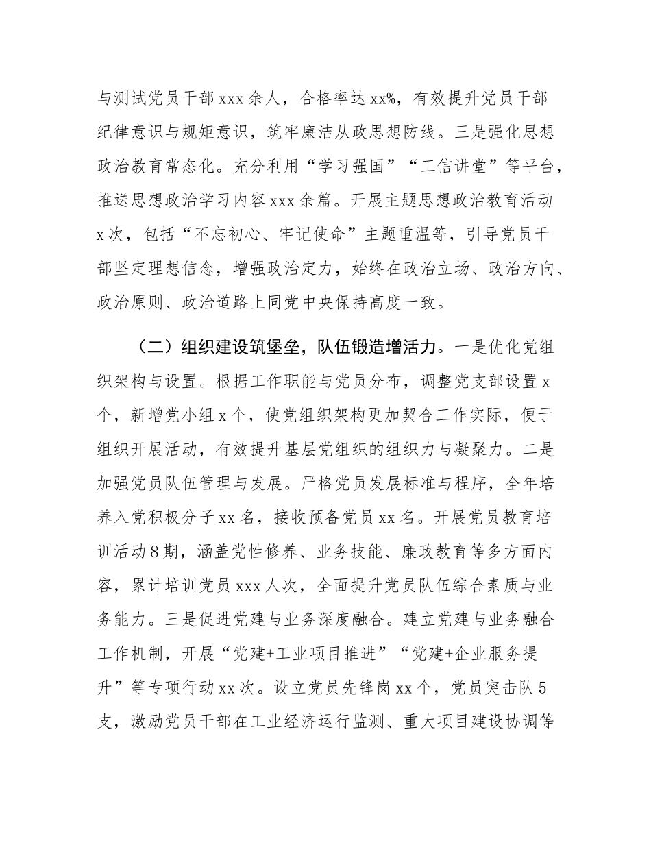 市工信局党组关于2024年度落实全面从严治党责任制情况报告.docx_第2页
