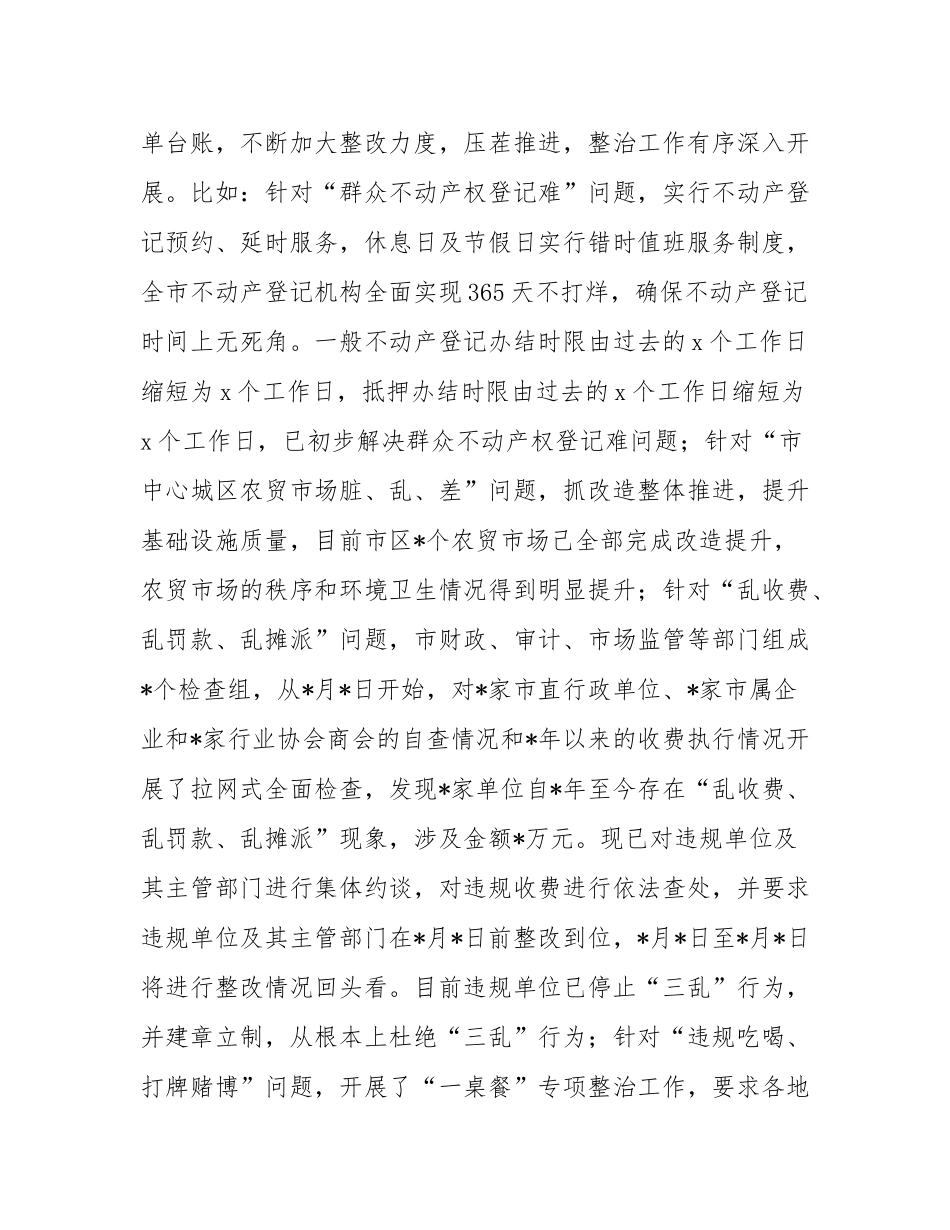 市2024年民生服务专项整治行动实施情况报告.docx_第2页