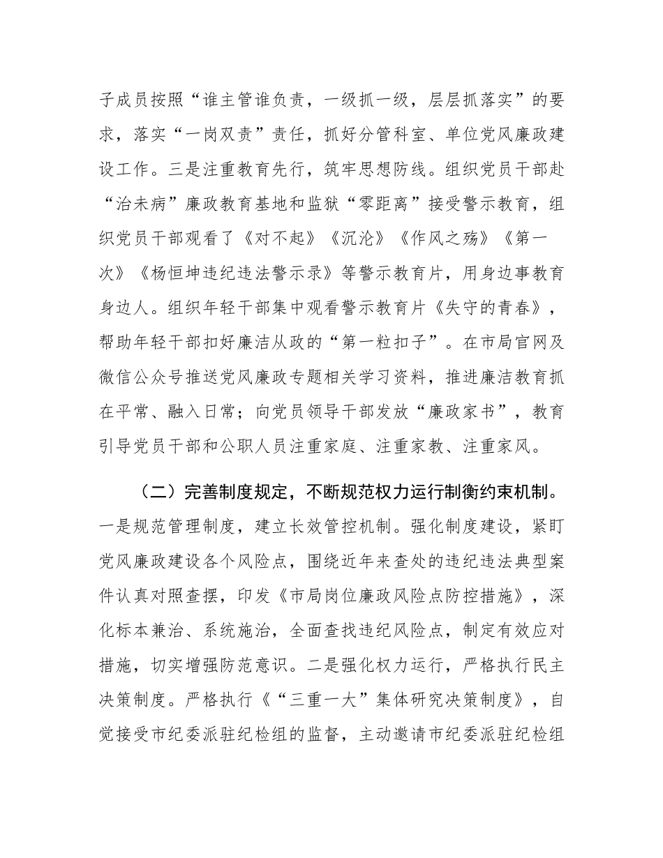 市局2024年纪检监察工作报告.docx_第2页