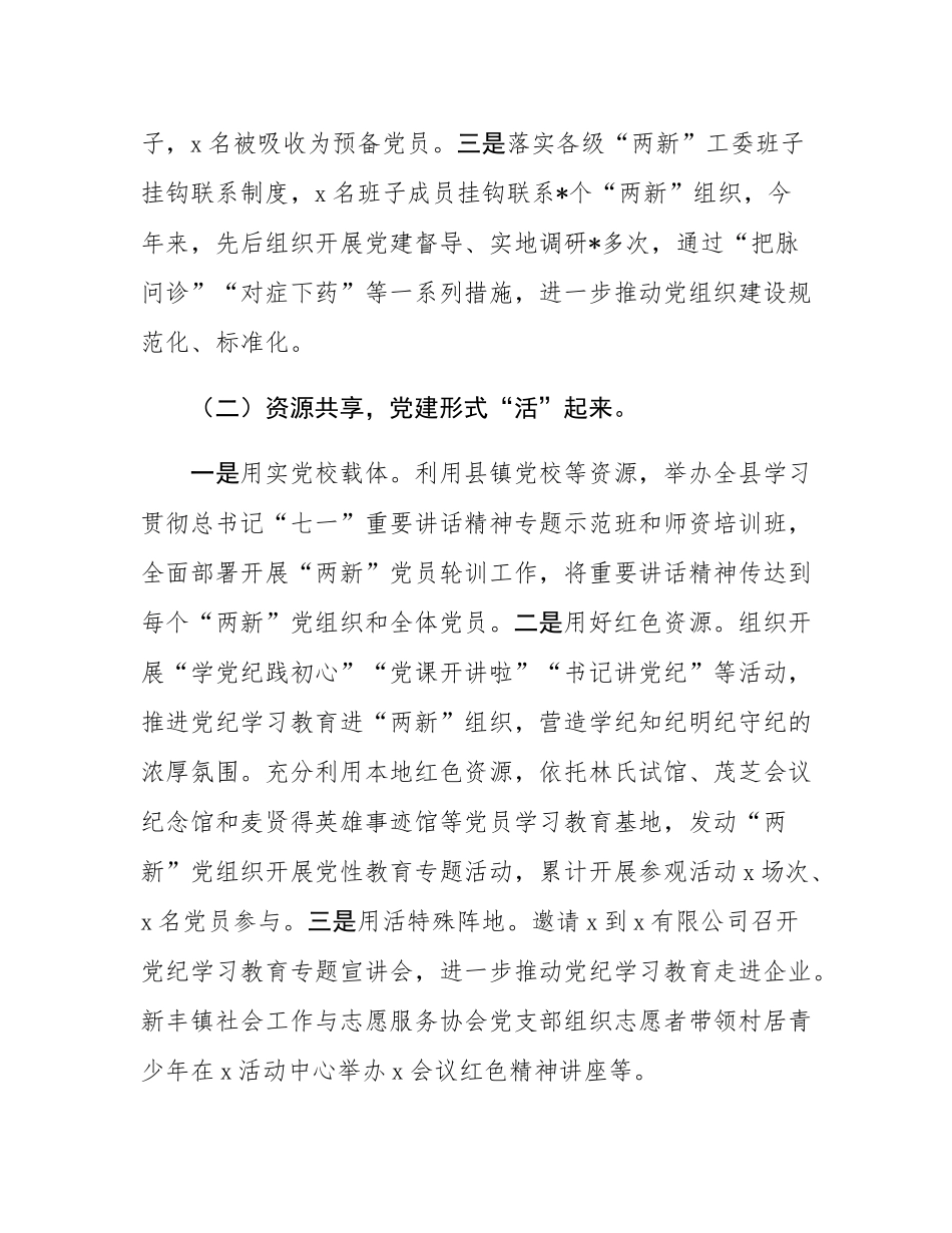 2024年县两新工委书记抓党建述职报告.docx_第2页
