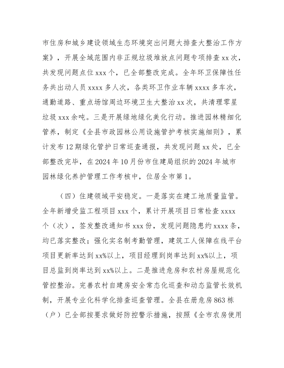 某县住建局2024年工作总结及2025年工作计划.docx_第3页