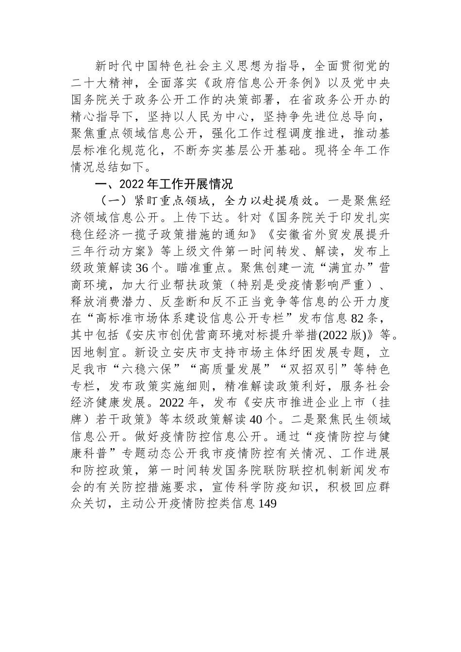 (11篇)2022年市政务公开工作总结汇编.docx_第2页