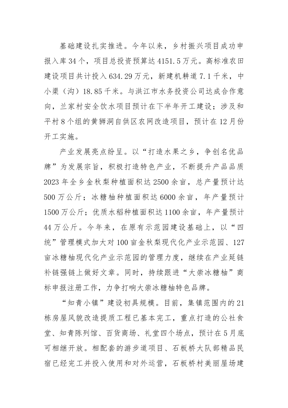 2023年的镇政府上半年工作总结及下半年目标任务和工作安排.docx_第2页