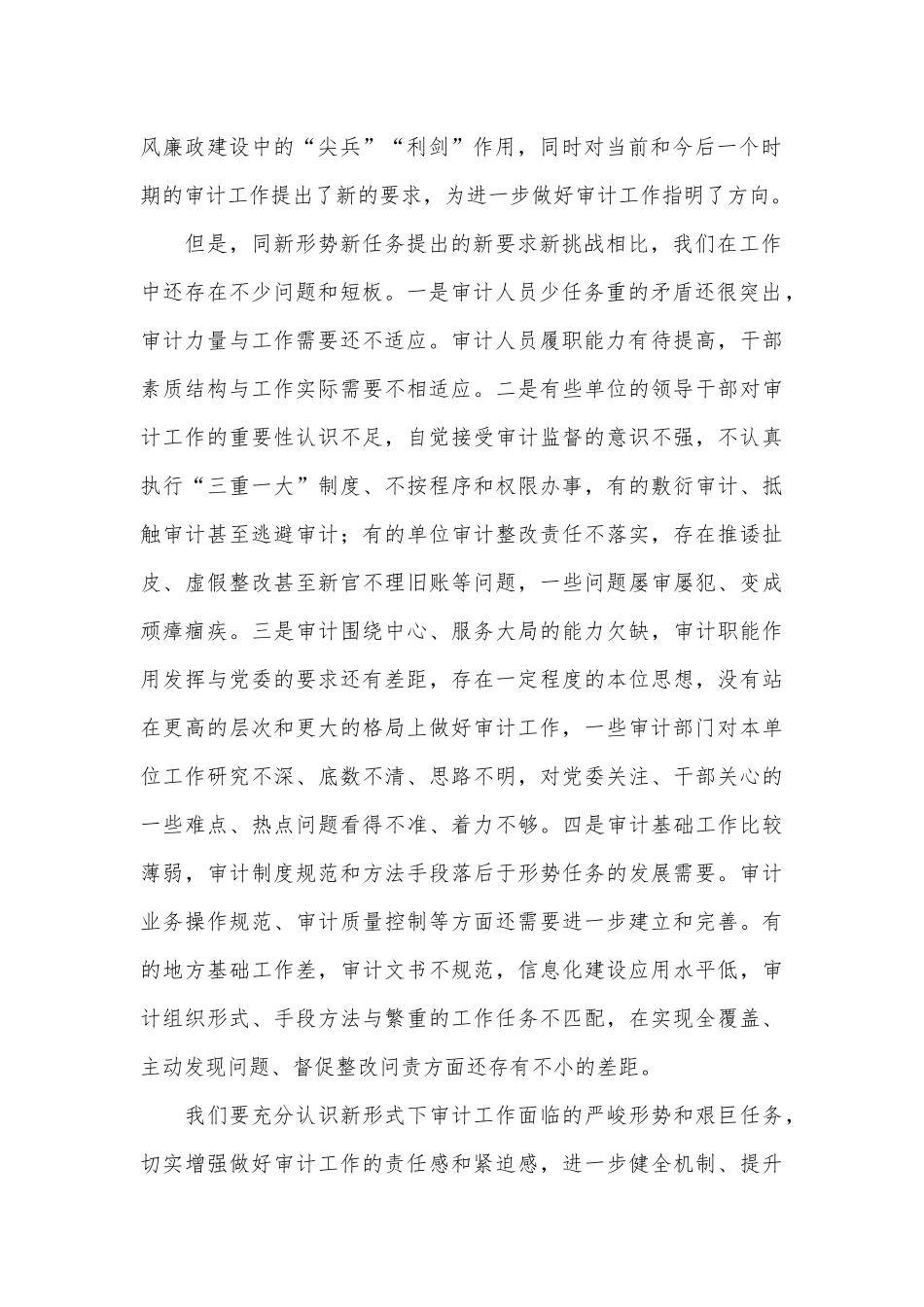 在审计工作会议上的讲话（2）.docx_第2页