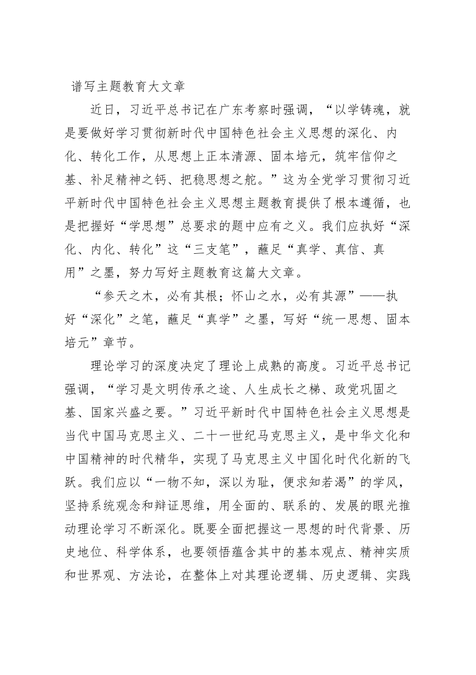 心得体会：执好“三化之笔” 谱写主题教育大文章.docx_第2页