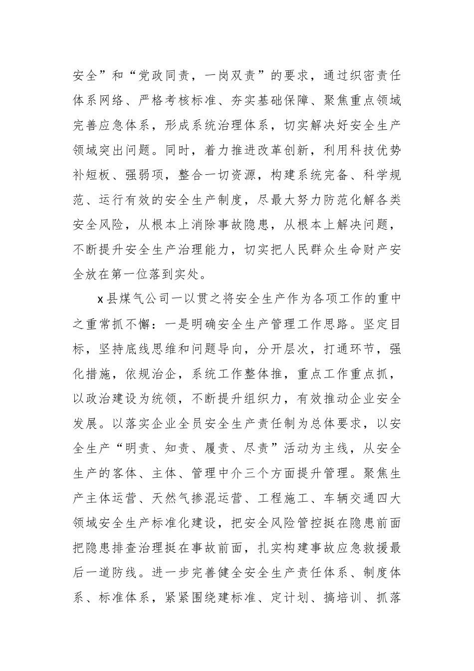 （2篇）XX集团公司企业负责人学习x关于安全生产重要论述心得体会材料.docx_第3页