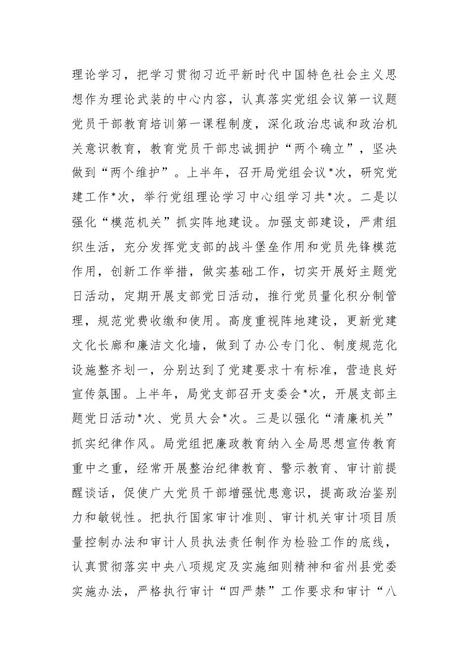 2023年审计局上半年工作总结及下半年工作计划.docx_第3页