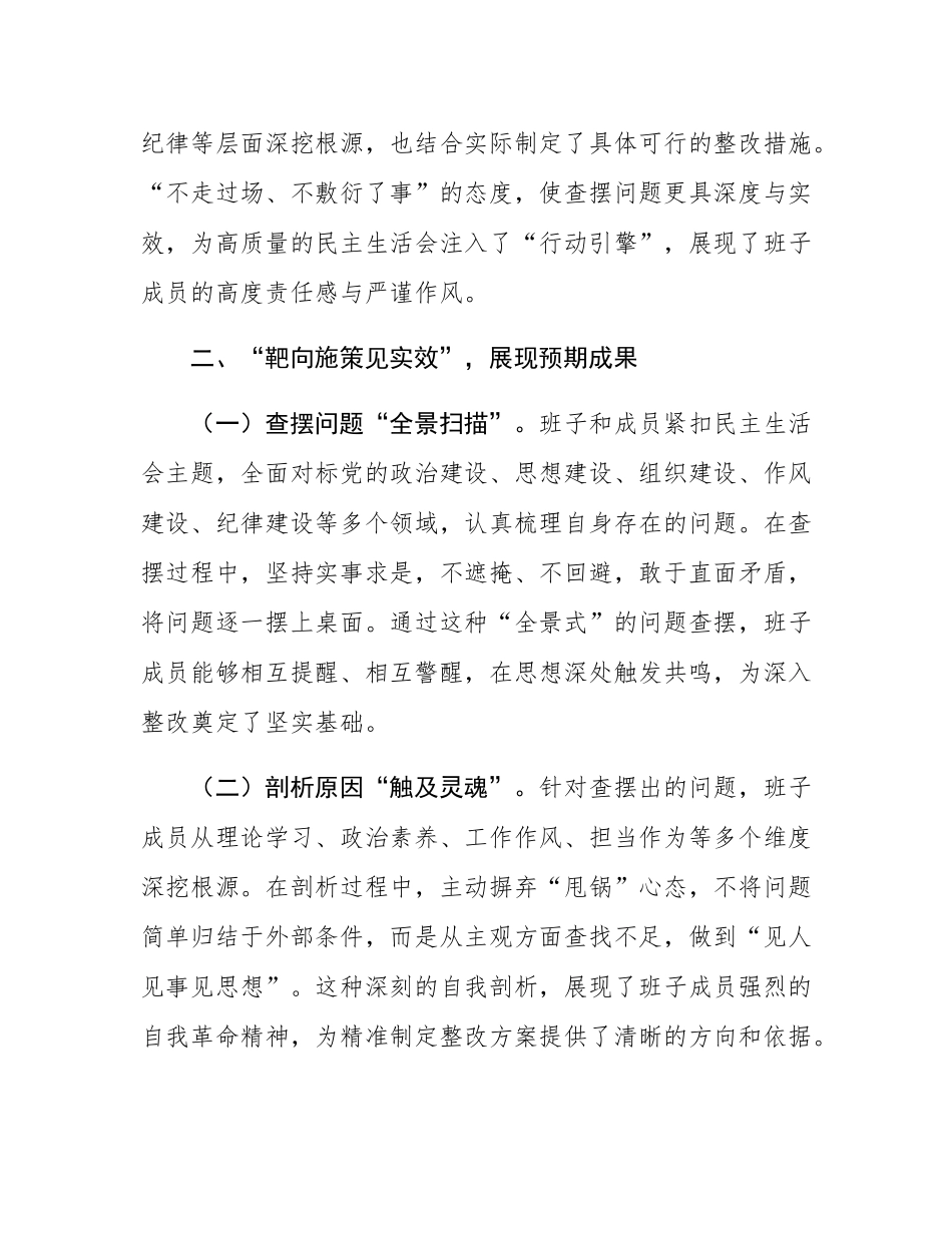 领导干部2024年度民主SH会点评讲话.docx_第3页