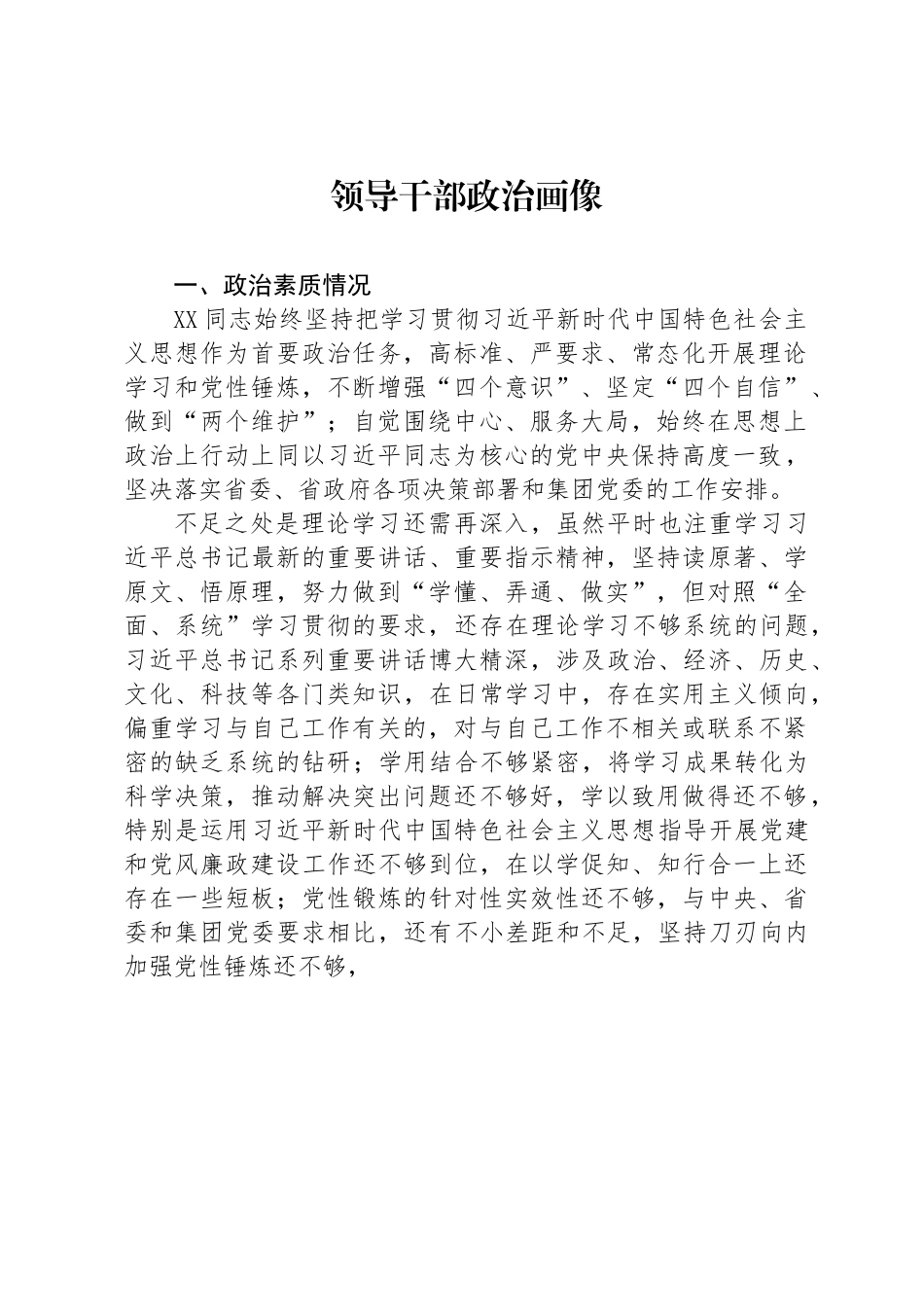 领导干部政治画像.docx_第1页