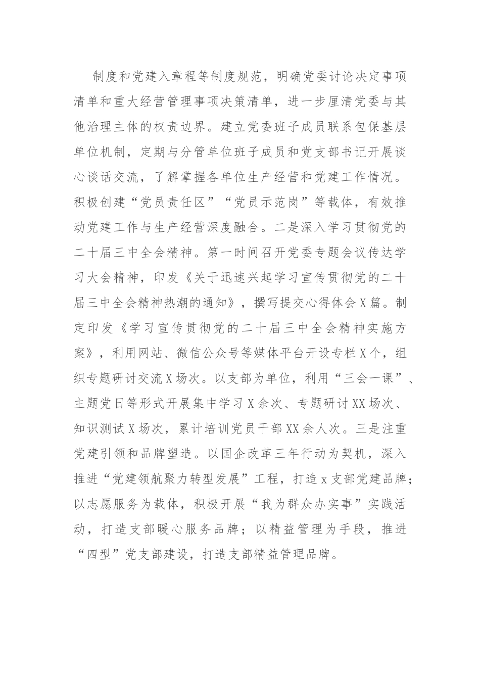 国有企业党委书记2024年度个人述责述廉报告.docx_第3页