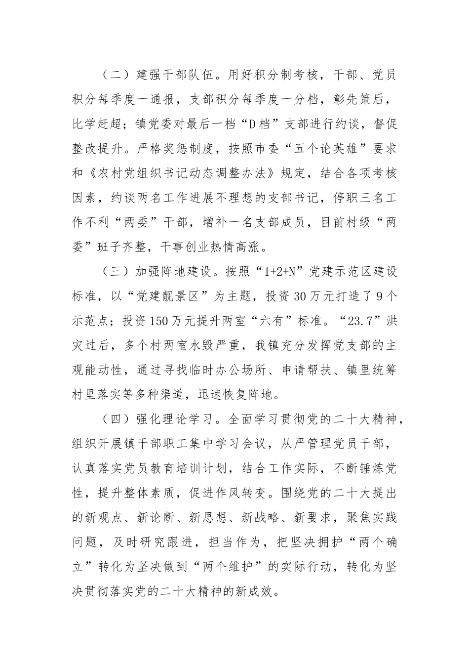 镇2023年度领导班子总结报告.docx_第3页