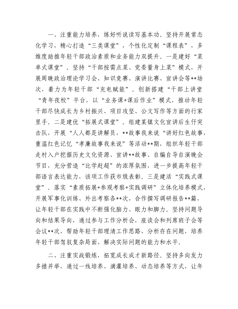 年轻干部队伍建设经验做法：把好关键环节 培优育强年轻干部队伍.docx_第2页