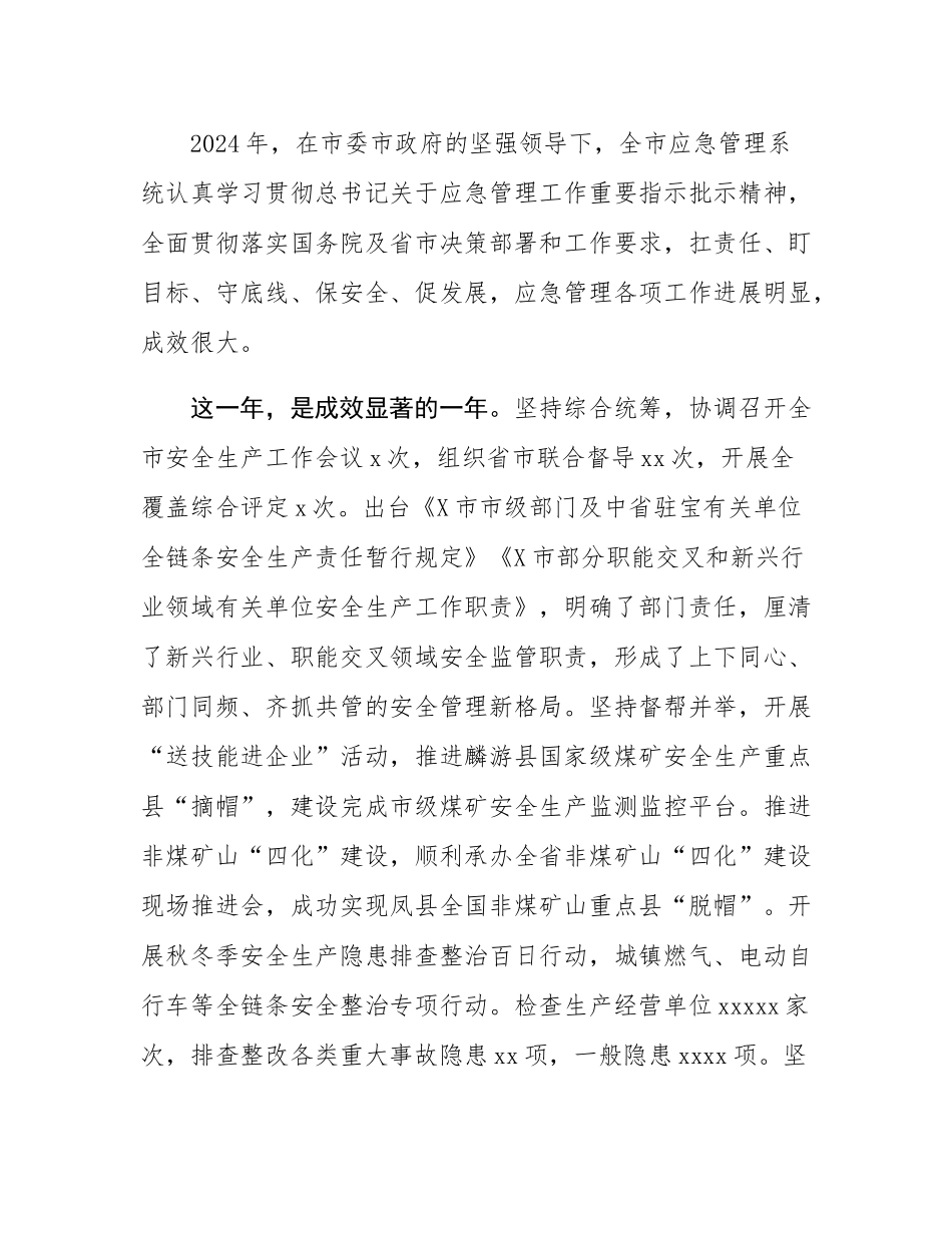 市应急管理局党委书记在全市应急管理工作会议上的讲话.docx_第2页
