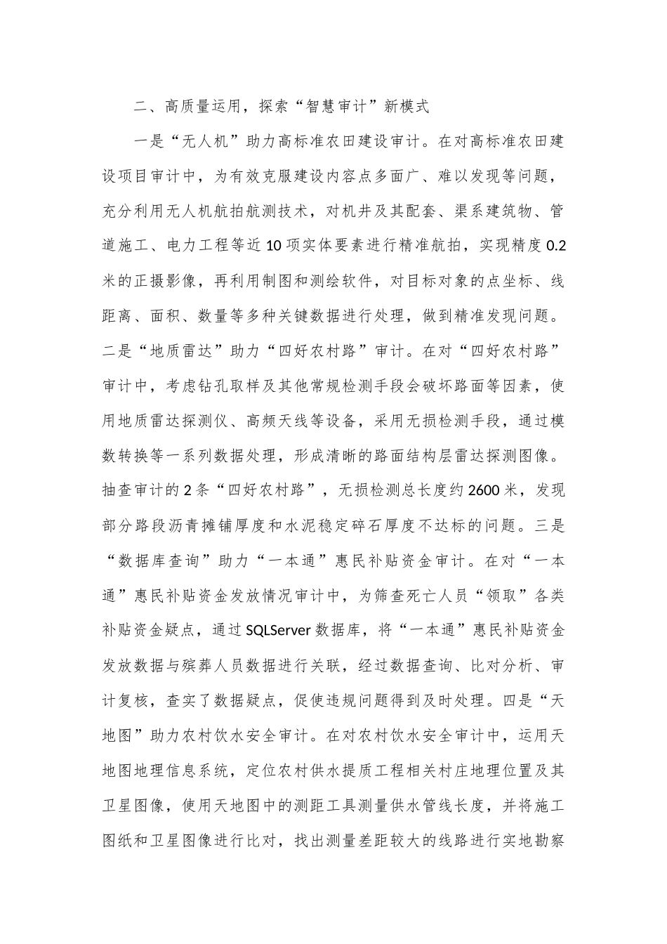 在2024年全市“智慧审计”建设座谈会上的交流发言.docx_第2页