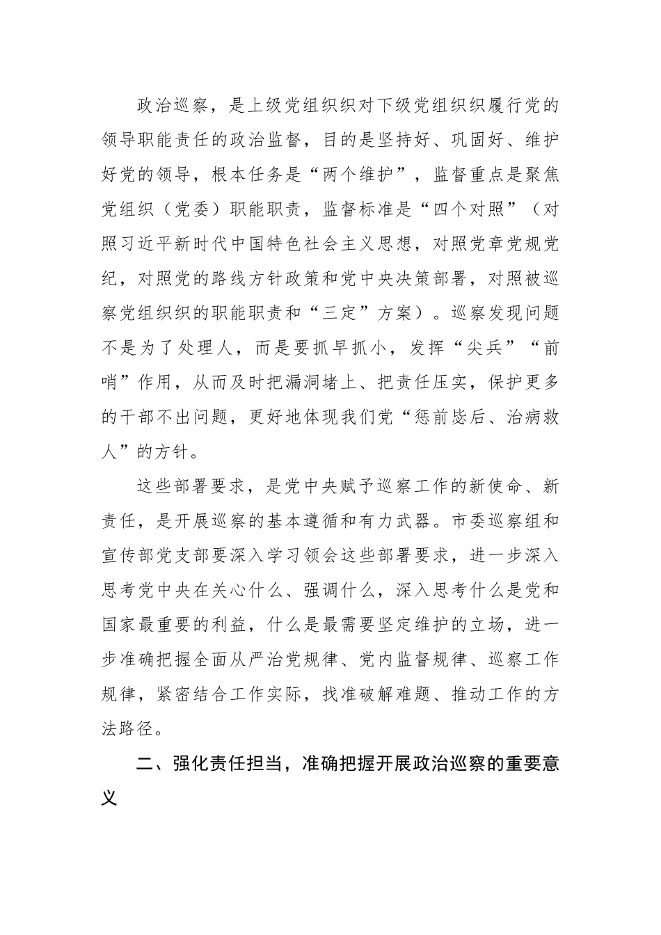 在巡察县委宣传部党支部动员会上的讲话.docx_第2页