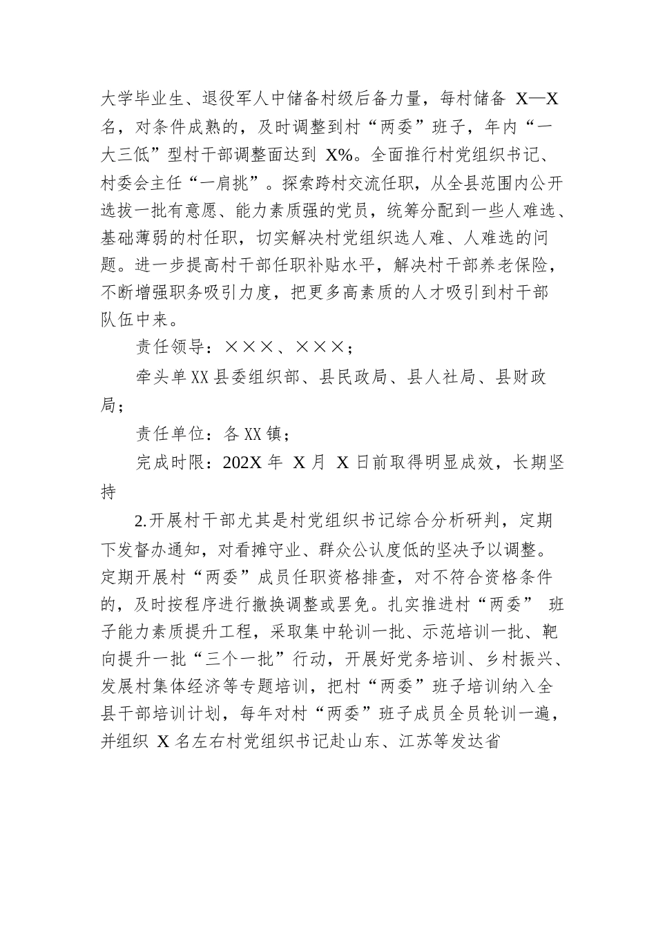 县落实202X年度全市党组织书记抓基层党建述职点评问题整改方案.docx_第2页