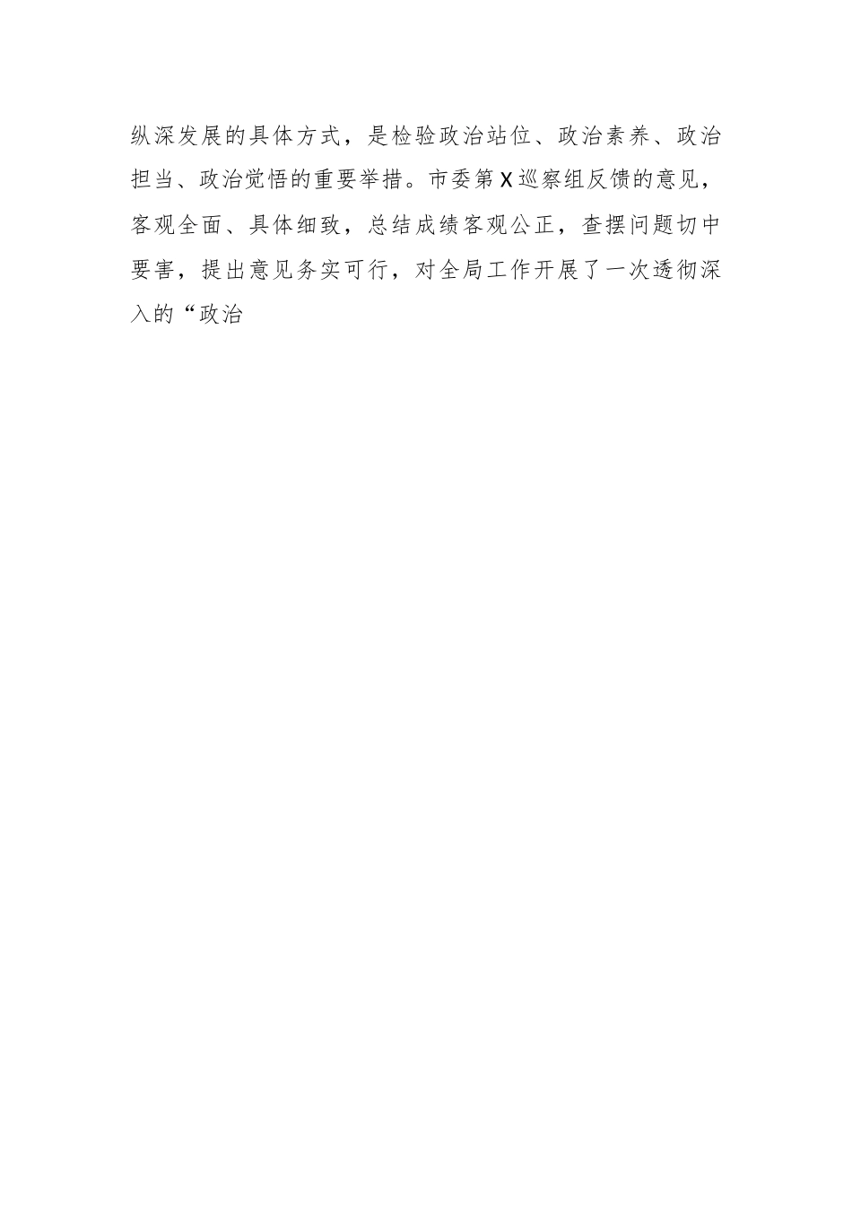 XX市局主要负责同志在巡察反馈会议上的讲话提纲.docx_第2页