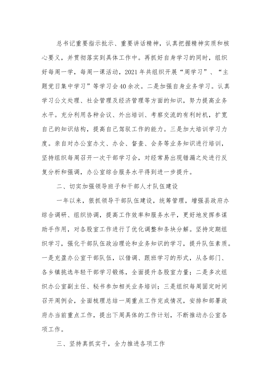 政府办主任年度个人述职述廉报告.docx_第2页