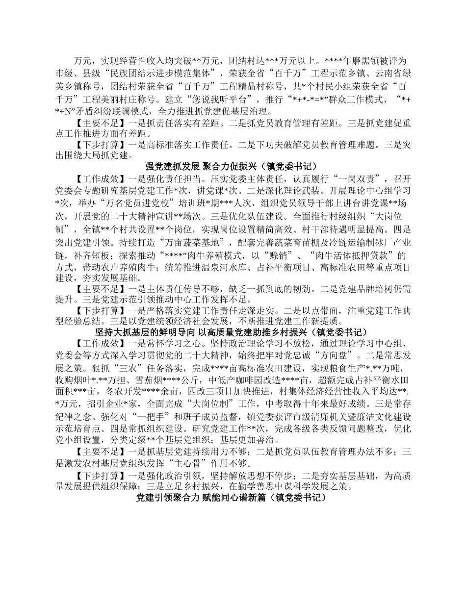 2022年度乡镇及机关党委（党组）书记抓基层党建工作述职报告汇编（12篇）.docx_第2页