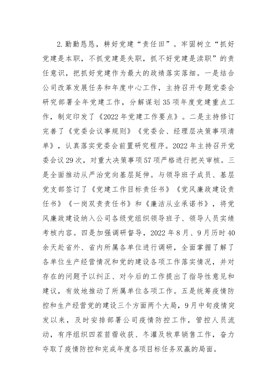 2022年度某国企党委书记抓基层党建工作述职报告.docx_第3页
