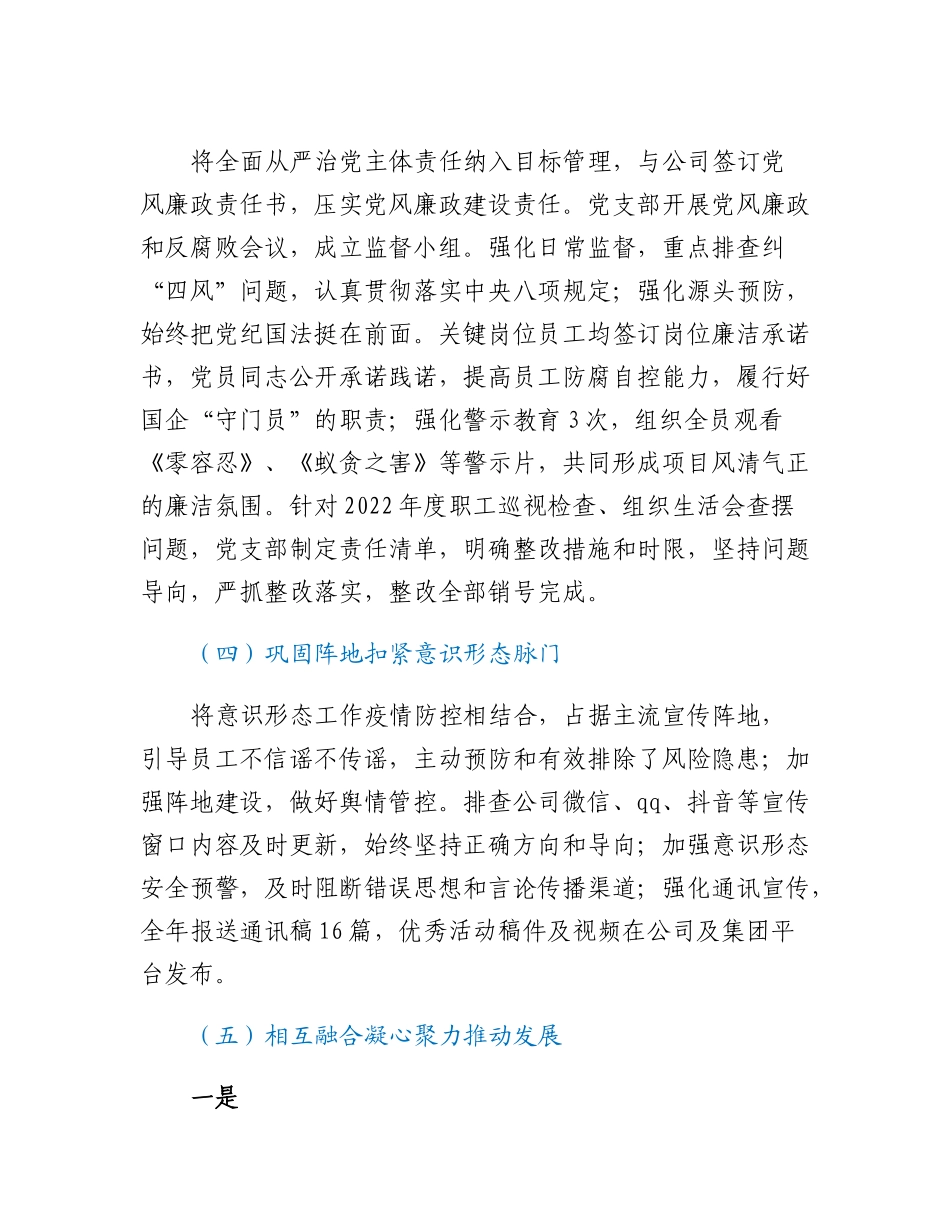 20230314：国企党支部书记抓基层党建工作述职报告.docx_第3页