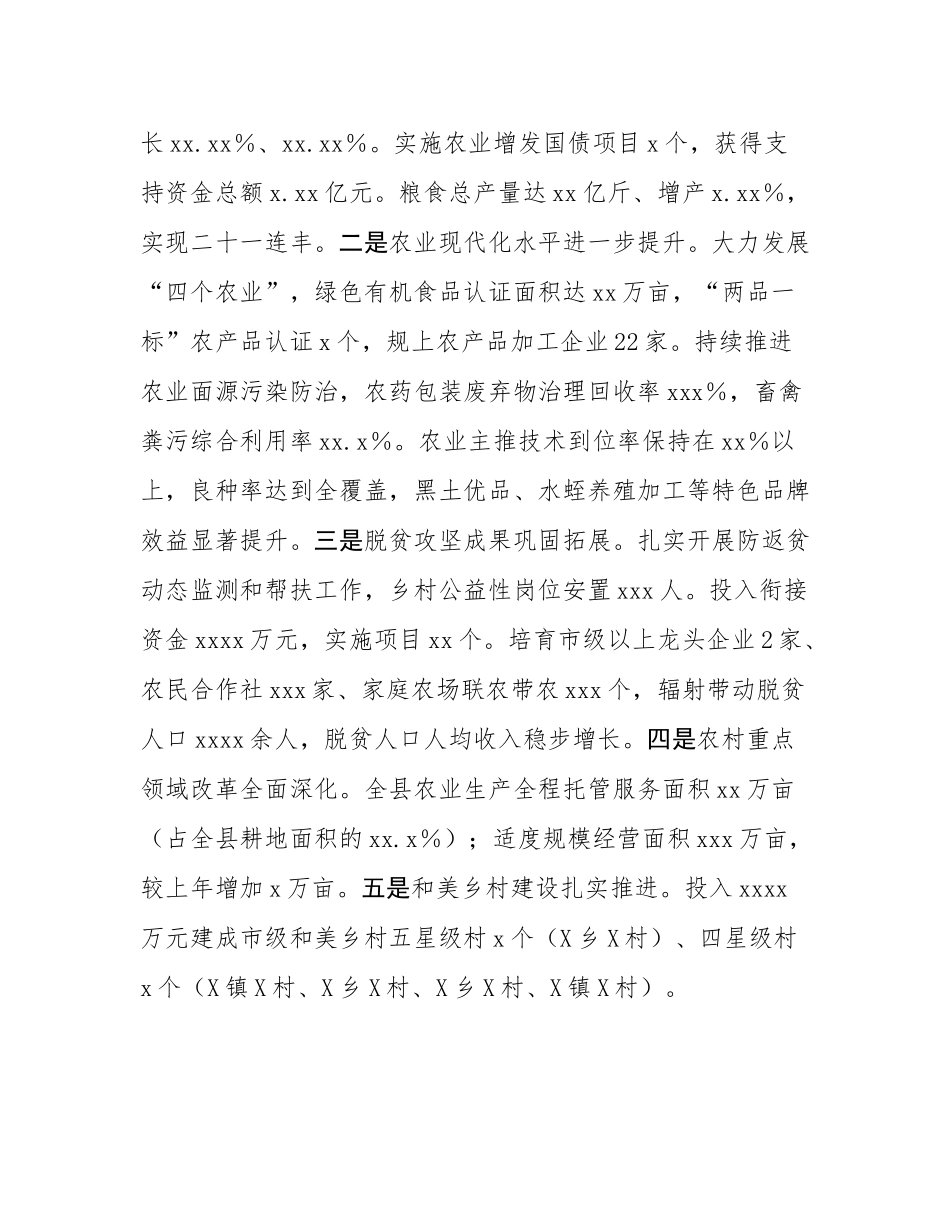 县委书记、县人大常委会主任在县委农村工作会议上的讲话.docx_第2页