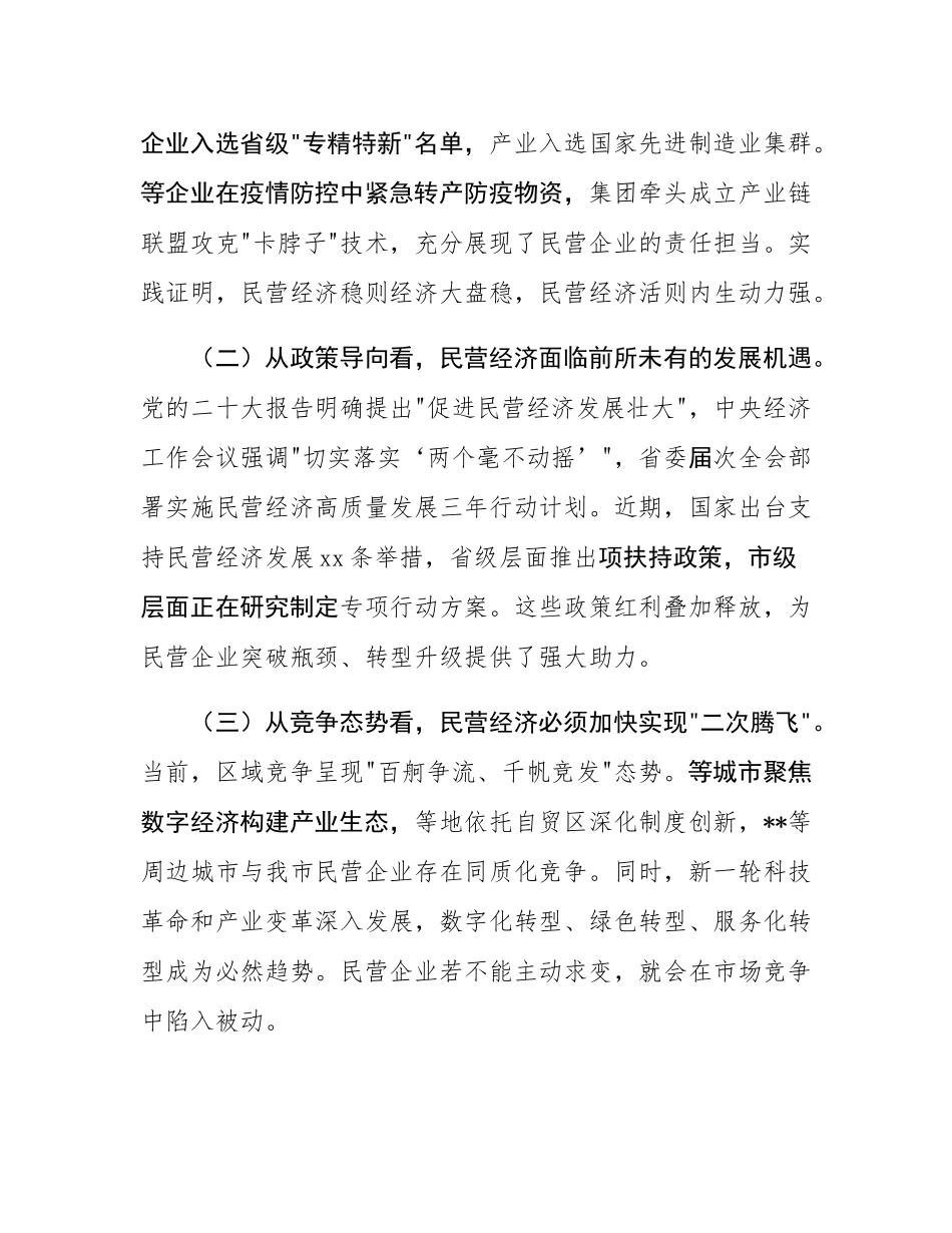 在全市推动民营经济高质量发展座谈会上的讲话.docx_第2页