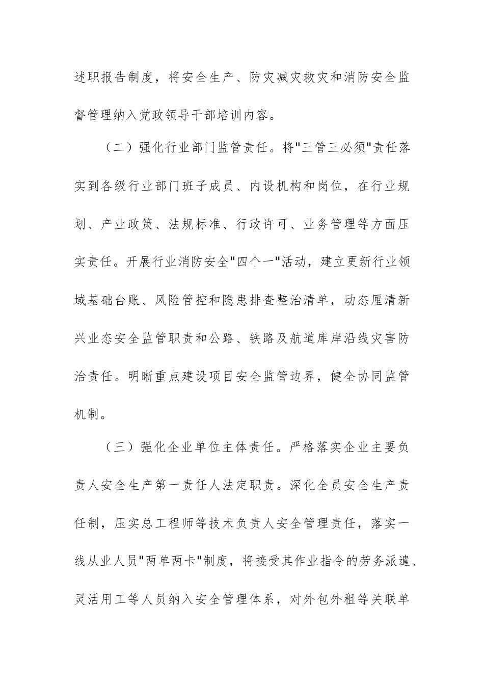 2025年全县安全生产、防灾减灾救灾和消防工作要点范文.docx_第2页