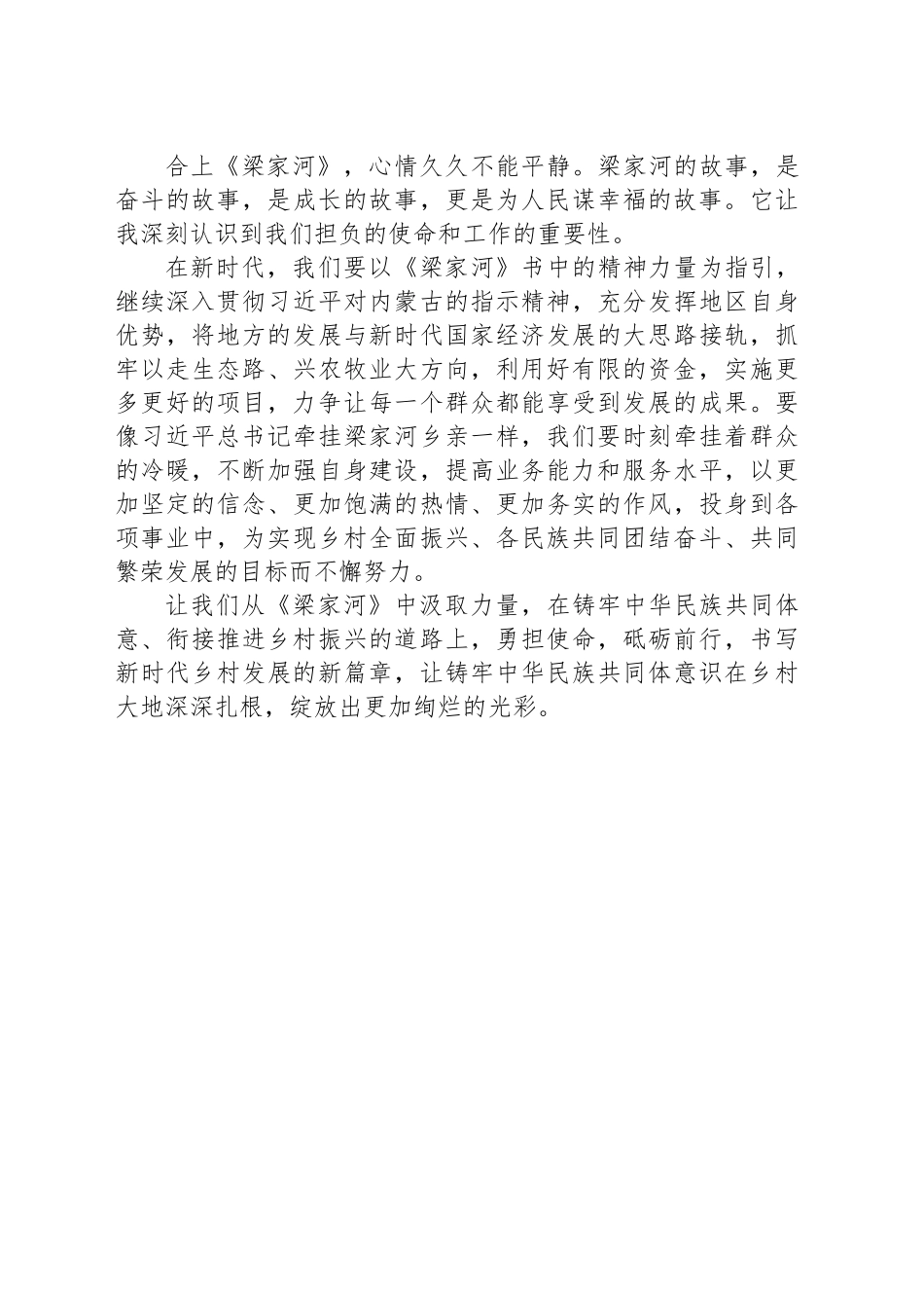 心得体会：从《梁家河》感悟工作的力量与担当.docx_第3页