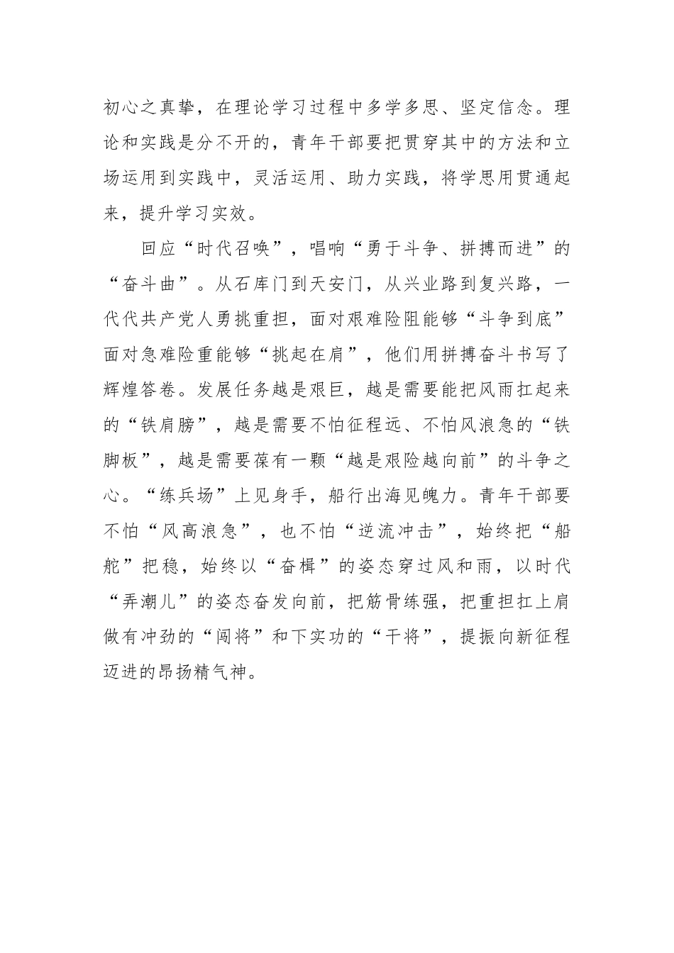 关于学习团中央新一届领导班子集体谈话时的重要讲话精神感悟.docx_第3页