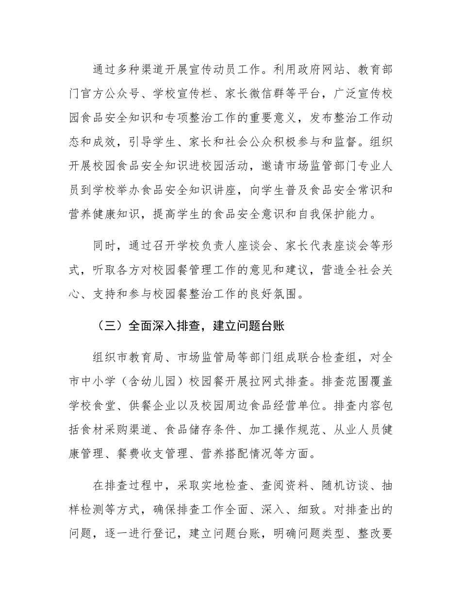 关于市中小学“校园餐”突出问题专项整治情况的报告.docx_第3页