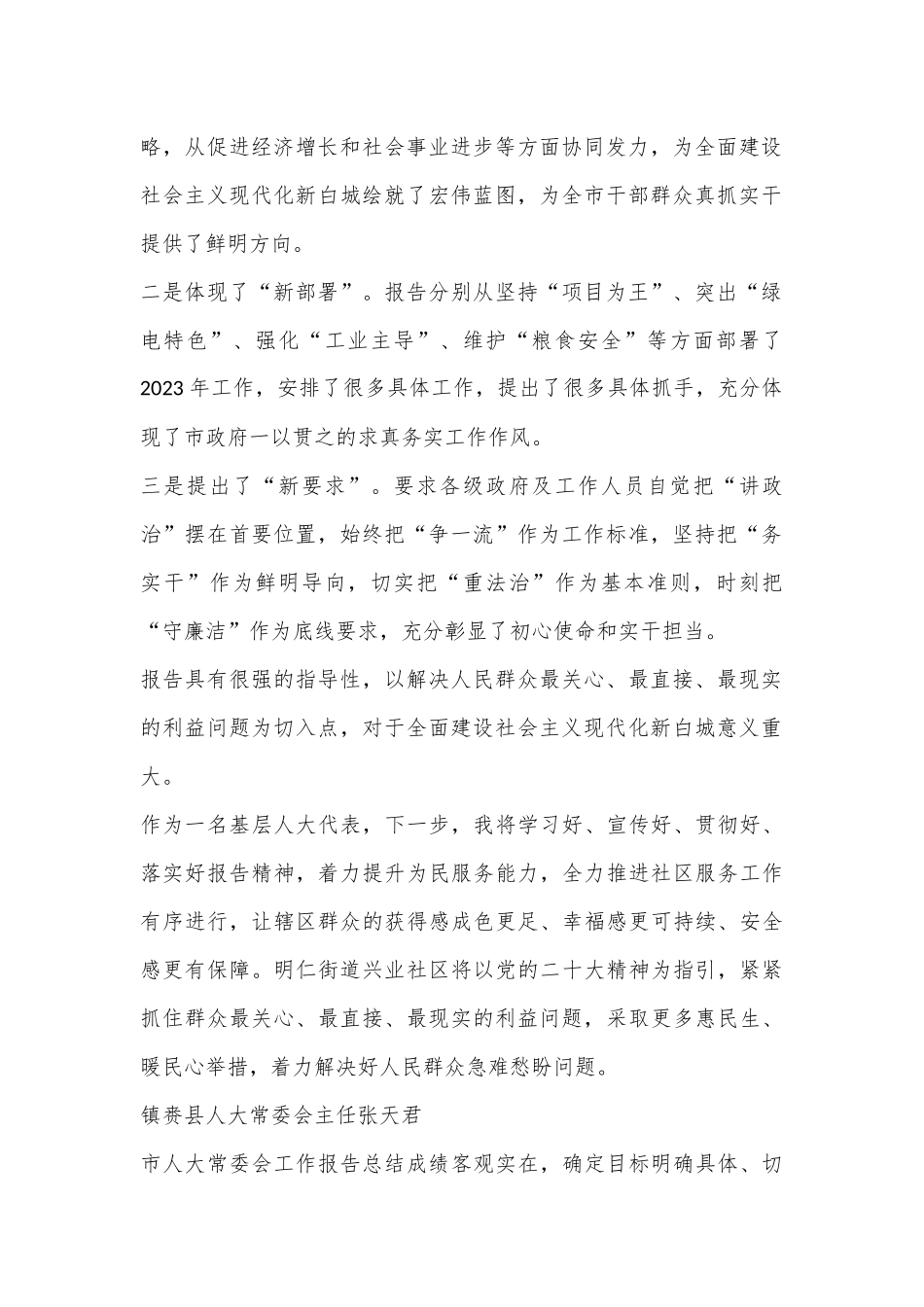 （10篇）白城市人大代表审议政府工作报告等报告发言材料汇编（分组、讨论、审议）.docx_第2页