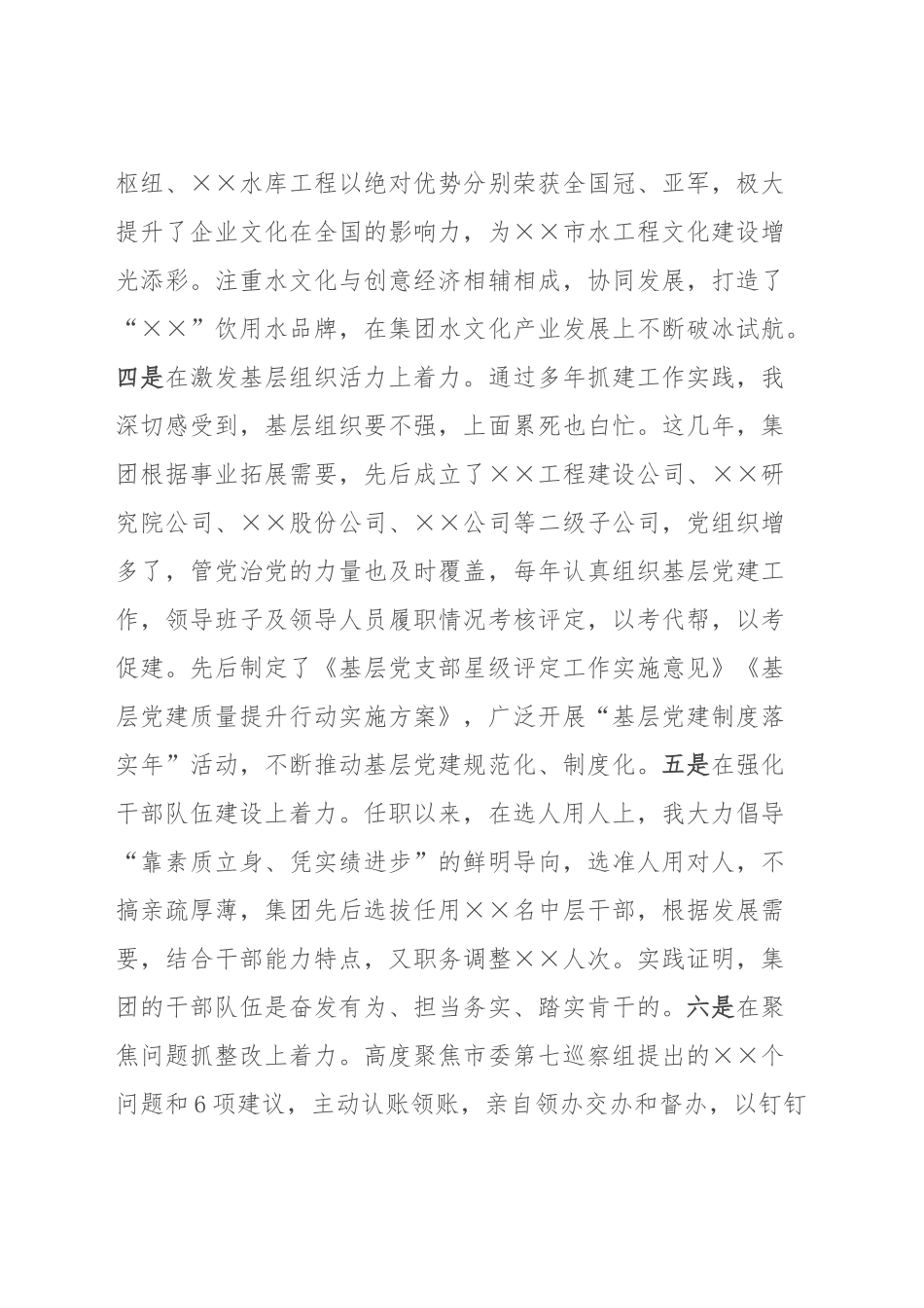 公司党委书记经济责任审计述职报告.docx_第3页