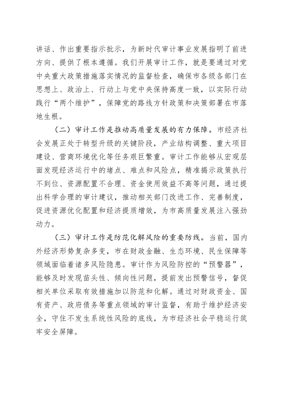 市委书记在市委审计委员会会议上的讲话.docx_第2页