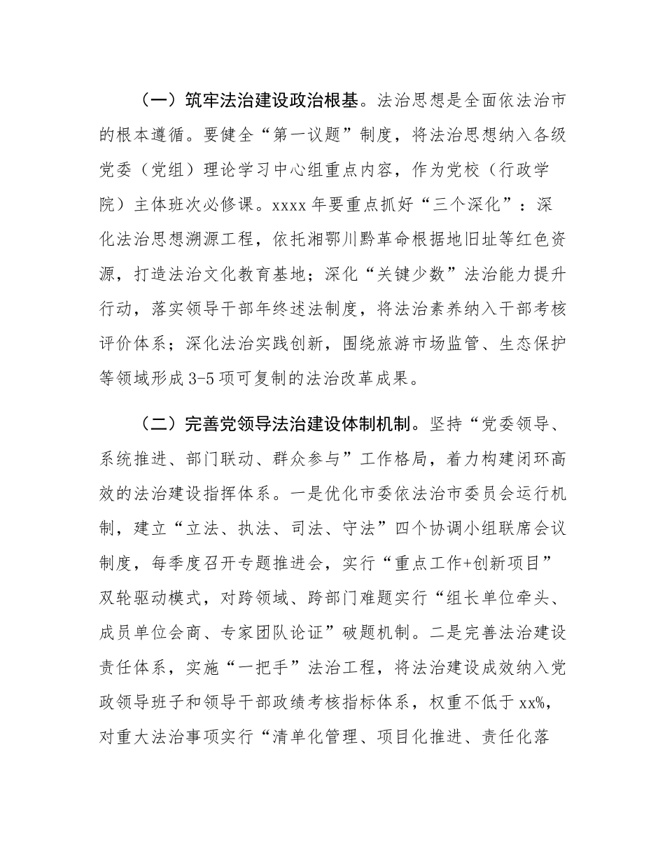 市委副书记在 2025年市委全面依法治市委员会会议上的讲话.docx_第2页