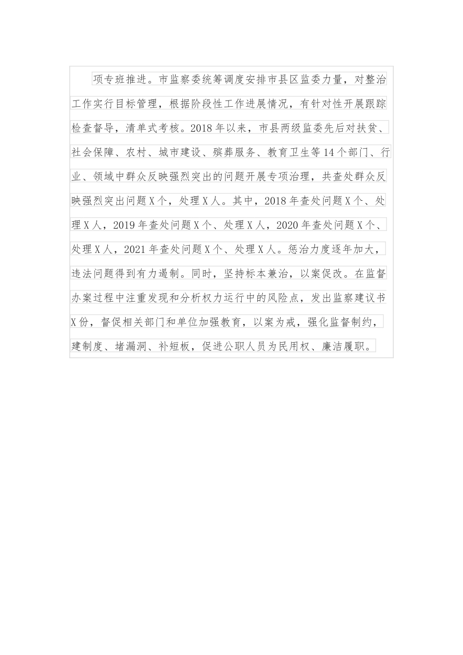 全市监察机关整治群众反映强烈突出问题工作情况的调研报告.docx_第3页