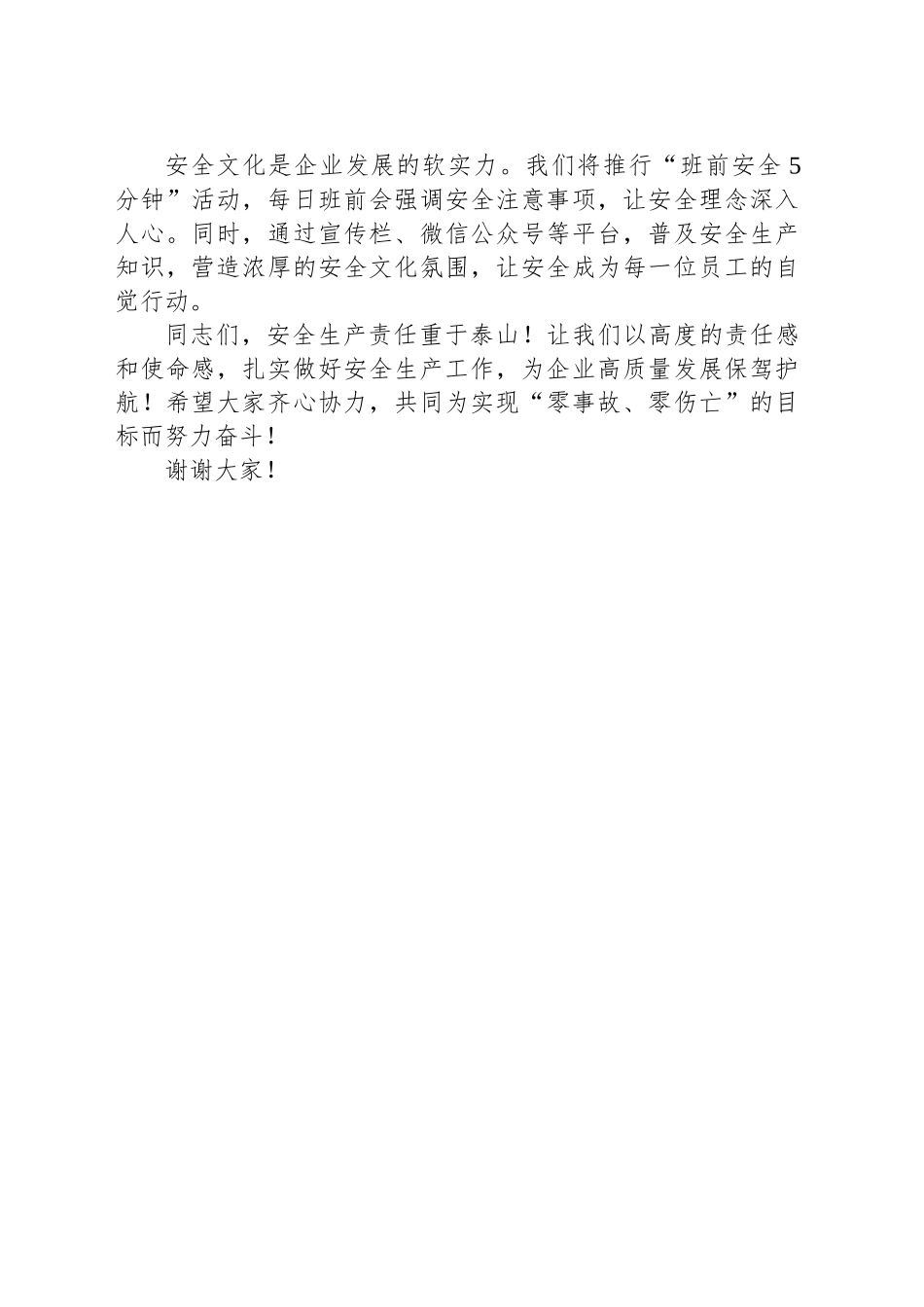 2025年第一季度安全生产工作会议发言稿.docx_第3页